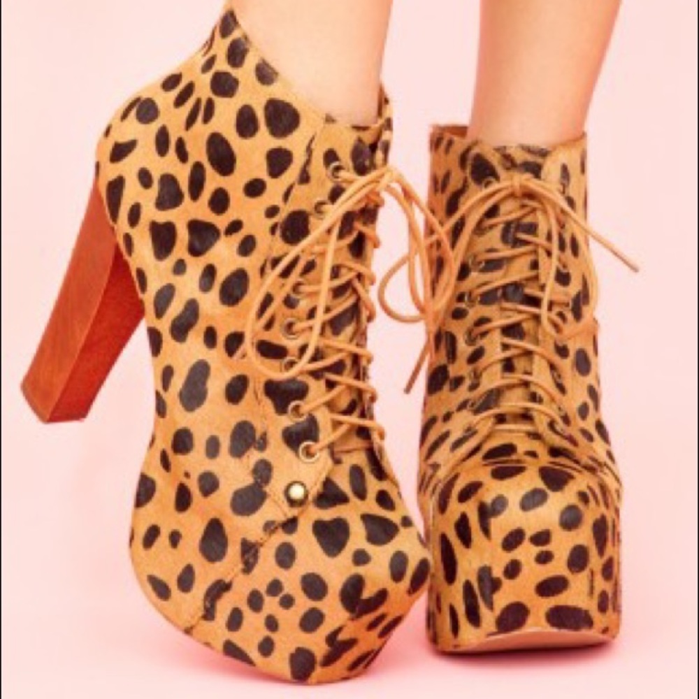 Jeffrey Campbell Lita Boots Cheetah Print